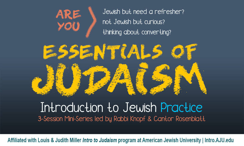 Banner Image for Essentials of Judaism: Introduction to Jewish Practice 